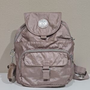 🩷Kipling Shimmering  Backpack with Keychain